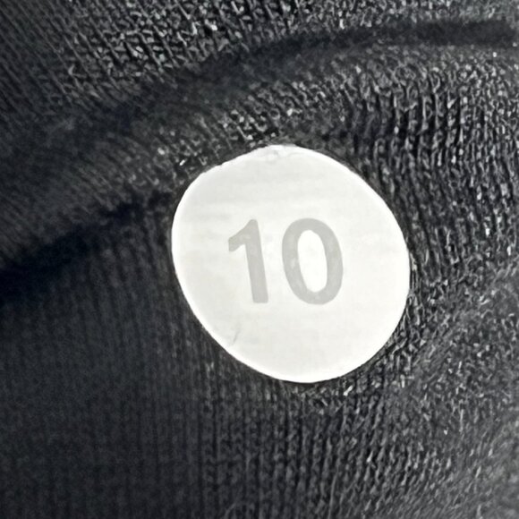 Lululemon Womens Wunder Under Crop III Jaquard Leggings Sz 10 Black Gym Fitness - Picture 6 of 6